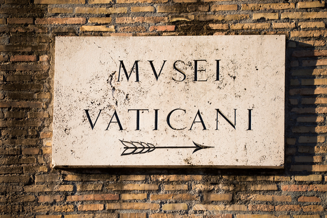 Vatican Museum Sign, Rome